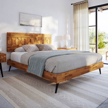 Corrigan Studio Georgina Solid Wood Platform Bed with Headboard